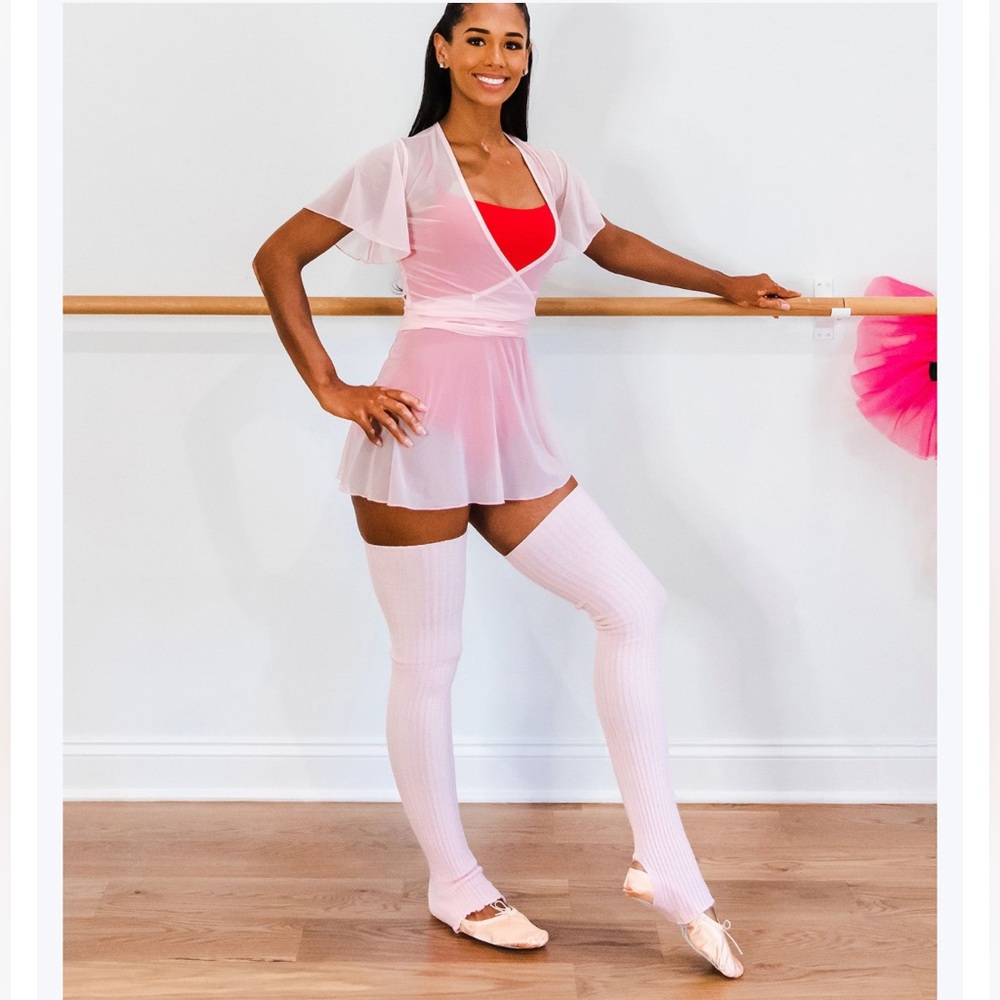 ⭐️SOLD⭐️ ballet beautiful mary helen bowers leg warmers pink